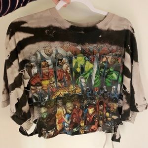 Custom Cut Marvel Crop Top
